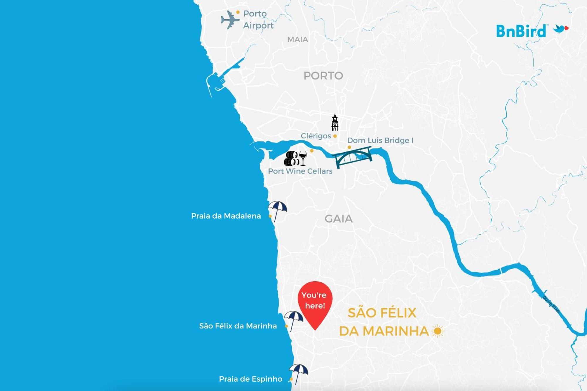 Sao Felix Ocean Views Apartment São Félix da Marinha 外观 照片
